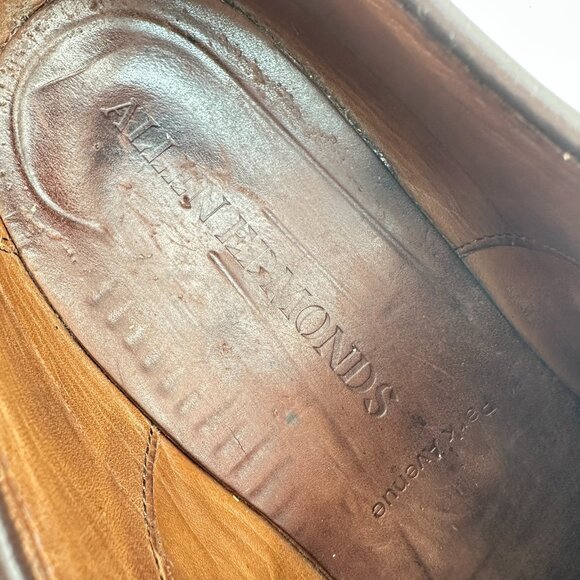 Allen Edmonds Park Avenue Men Size 12D Brown Leather Cap Toe Oxford Dress Shoes - Picture 11 of 12